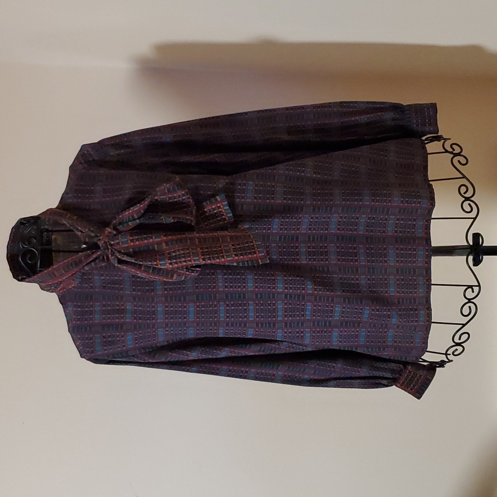 Jack Mulqueen silk vintage blouse size 12